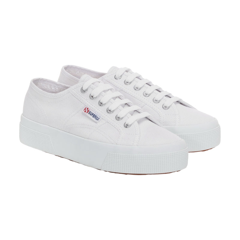 Unisex Adults Superga 2740 Platform Shoes White