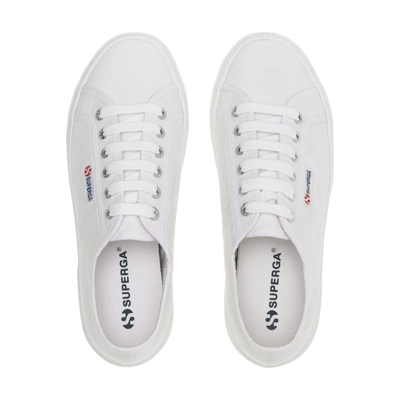 Unisex Adults Superga 2740 Platform Shoes White