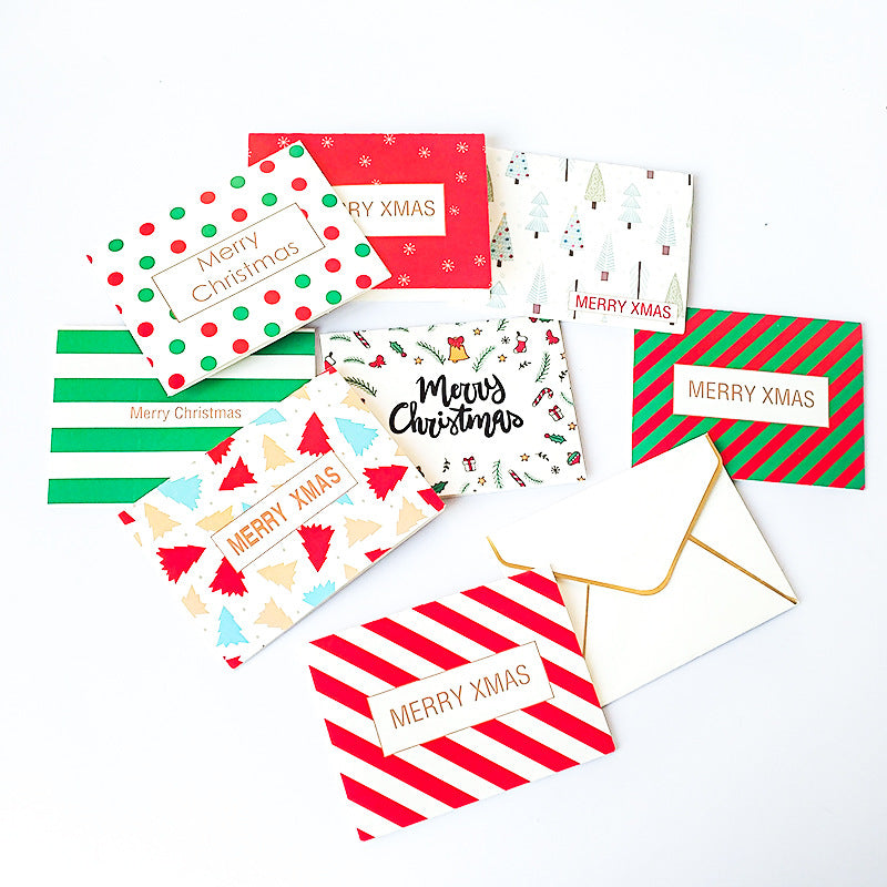 8 x Premium Christmas Cards Bulk Mixed Party Card Pack With Envelopes