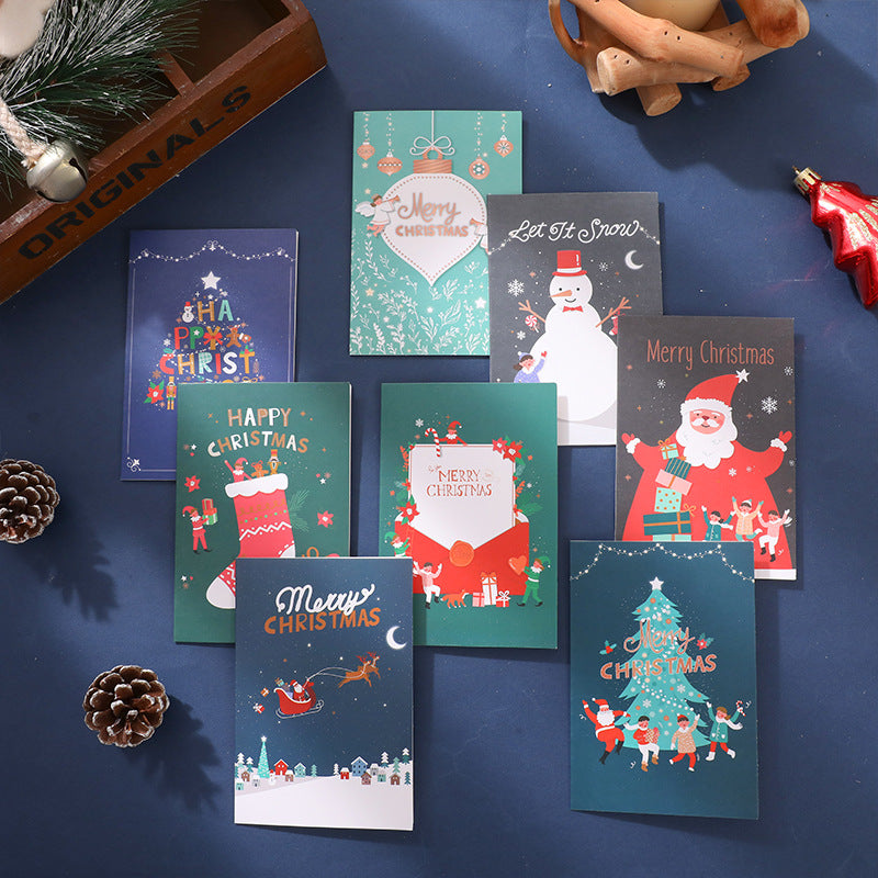 8 x Premium Christmas Cards Bulk Mixed Party Card Pack With Envelopes