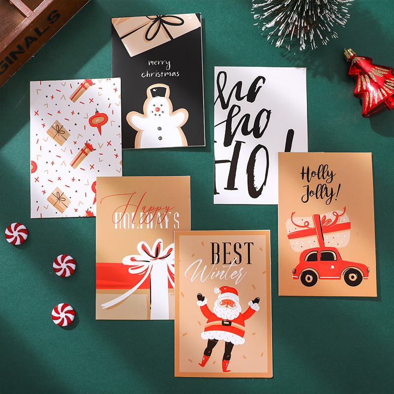 6 x Premium Christmas Cards Bulk Mixed Party Card Pack With Envelopes