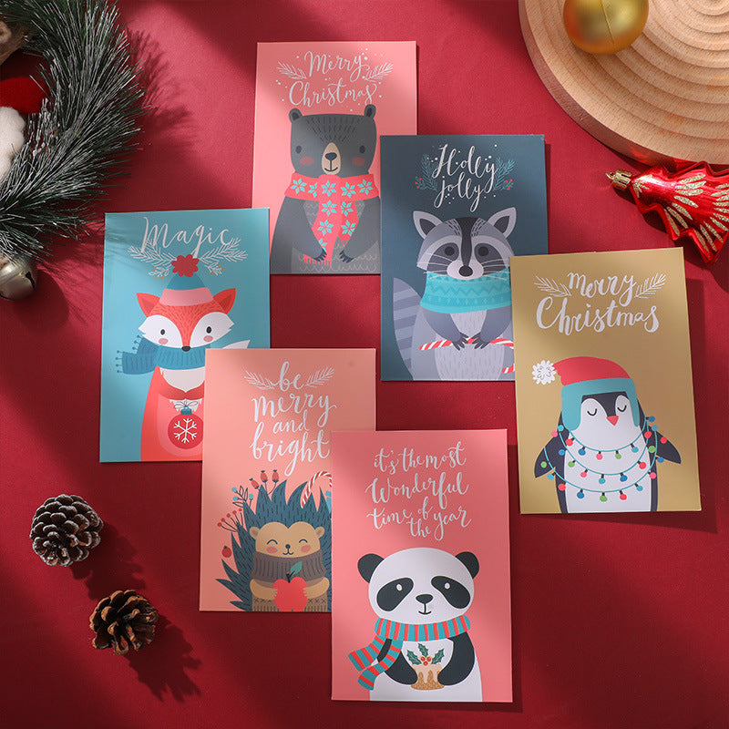 6 x Premium Christmas Cards Bulk Mixed Party Card Pack With Envelopes