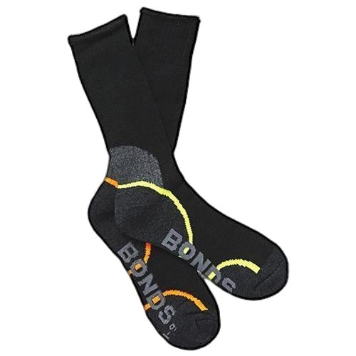 2 Pack Mens Bonds Ultimate Comfort Crew Socks Black