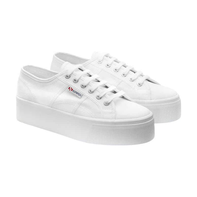 Unisex Adults Superga 2790 Platform Shoes White