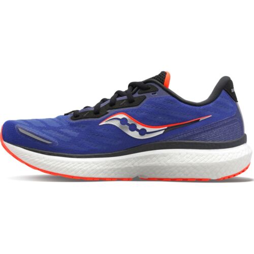 Mens Saucony Triumph 19 Sapphre/Vizi Red Athletic Training Shoes