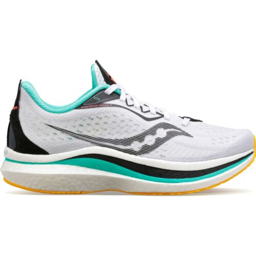 Womens Saucony Endorphin Speed 2 White / Black / Vizi Athletic Training Shoes