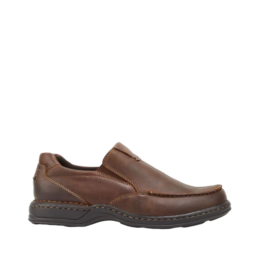 Mens Hush Puppies Sawyer Shoes Brown