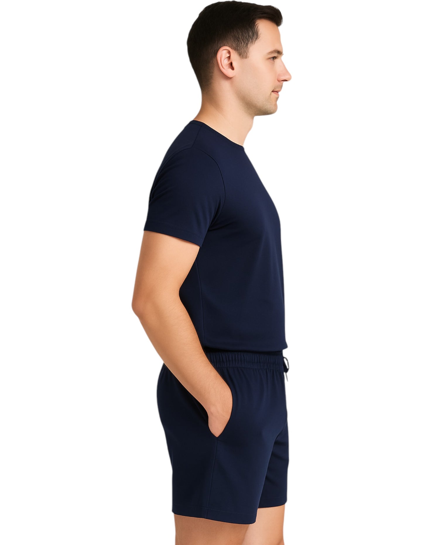 Mens KingGee Ruggers Active Shorts Navy