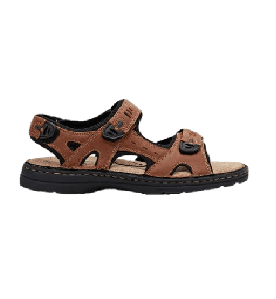 Mens Hush Puppies Simmer Brown Greystone Grey Tan Sandals Leather Shoes