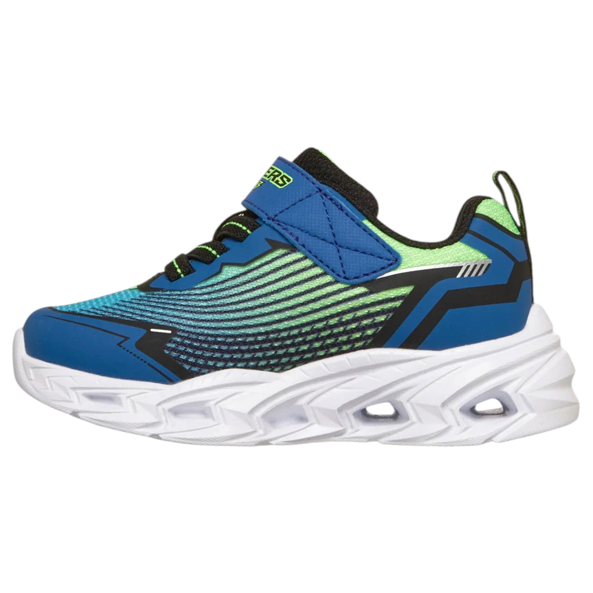 Kids Boys Skechers Infants S-Lights: Vortex 3.0 Shoes Black/Blue/Lime