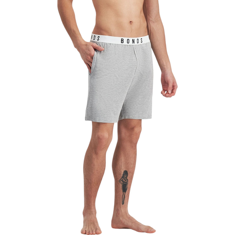 Bonds Mens Sleep Viscose Bamboo Grey Shorts