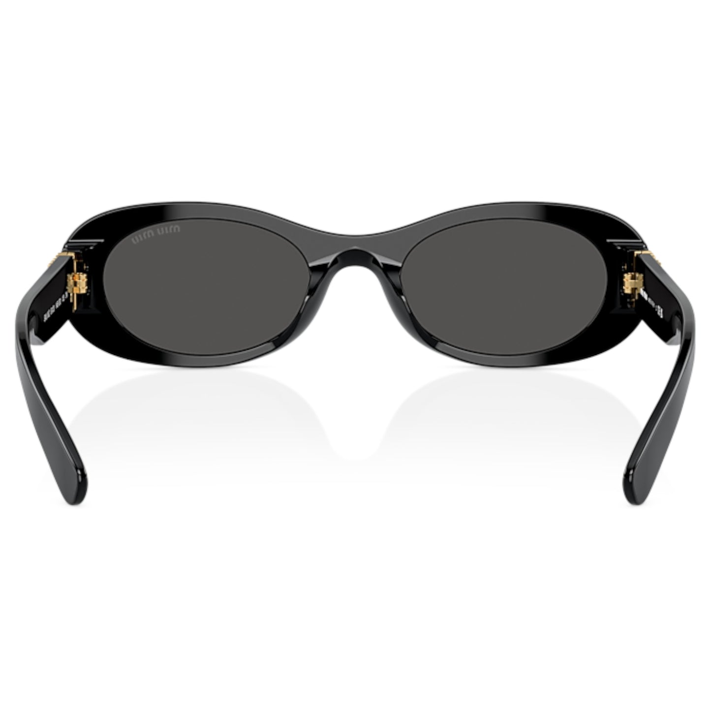 Women Miu Miu Mu 06Zs 1Ab5s0 Black Oval Dark Grey Sunglasses