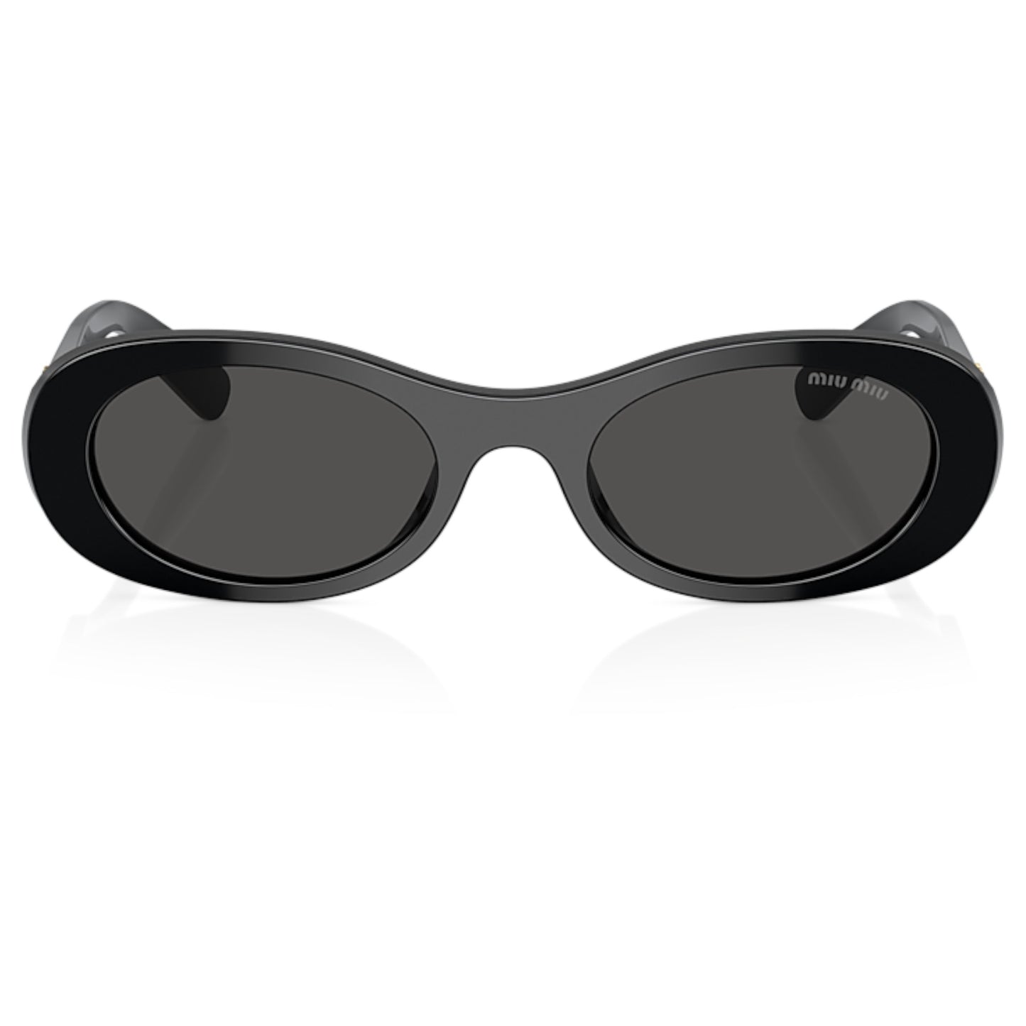 Women Miu Miu Mu 06Zs 1Ab5s0 Black Oval Dark Grey Sunglasses