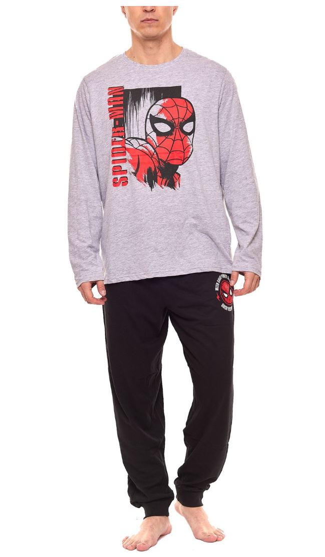 3 x Mens Spiderman Pyjamas Pyjama Tracksuit Adult Spider Man Sleep Set