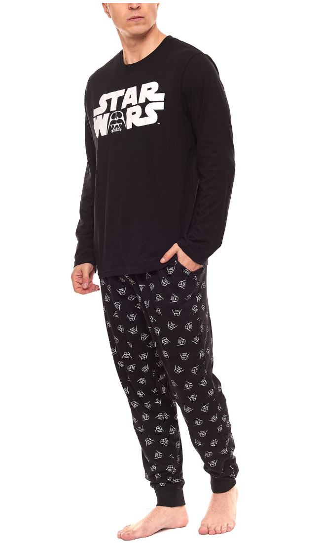 2 x Mens Starwars Pyjamas Pyjama Tracksuit Adult Star Wars Sleep Set