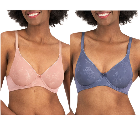 2 Pack Womens Berlei Sweatergirl Underwire Bra Multi