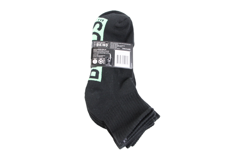 9 Pairs X Bonds Mens Logo Cushioned Quarter Crew Socks Black 47K