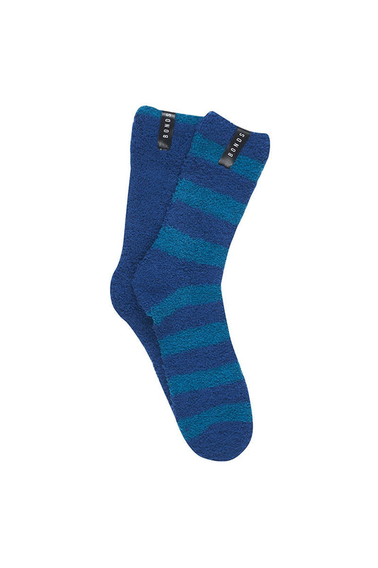 2 Pack Mens Bonds Super Soft Crew Socks Blue Aqua