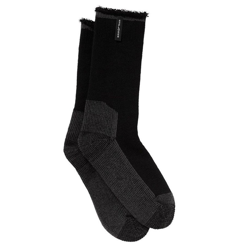 20 Pairs X Explorer Original Mens Cotton Crew Winter Camping Tough Socks Black