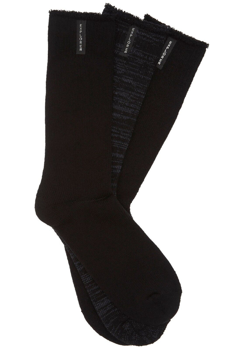 3 x Bonds Explorer Original Cotton Crew Socks Black