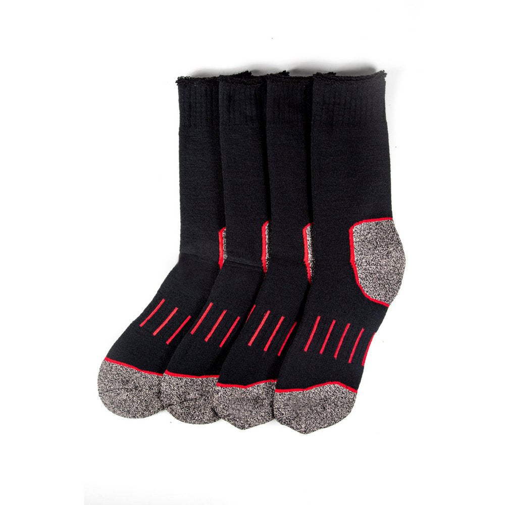 Mens Bonds Copper Crew Socks Black / Grey Marle