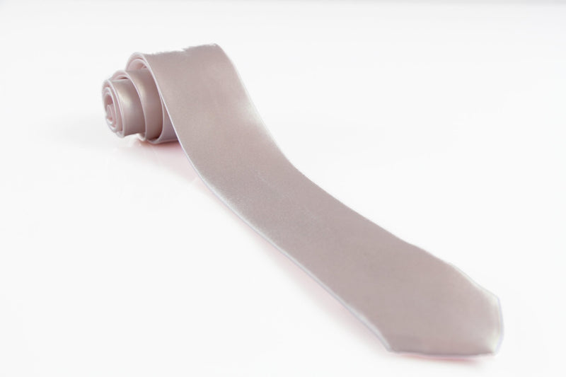 Mens Blush 5cm Skinny Plain Neck Tie