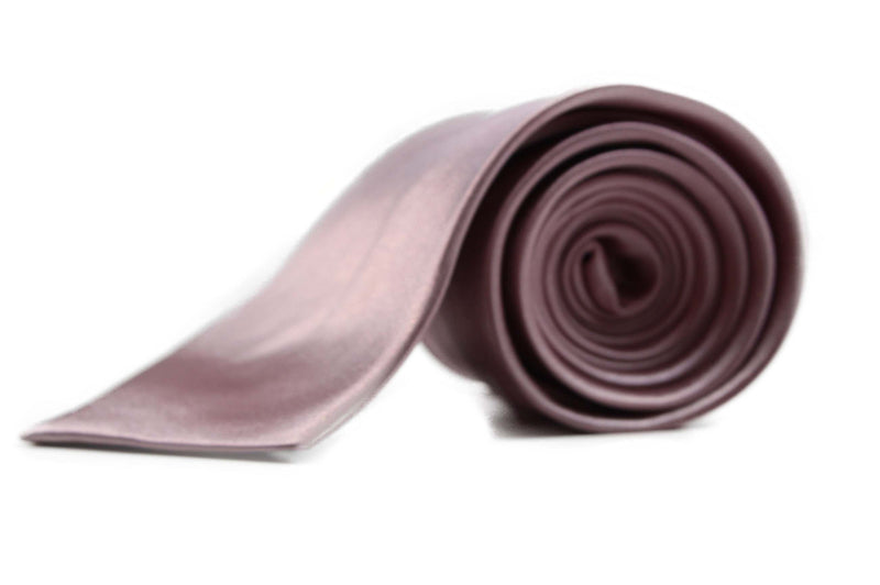 Mens Dusty Pink 8cm Plain Neck Tie