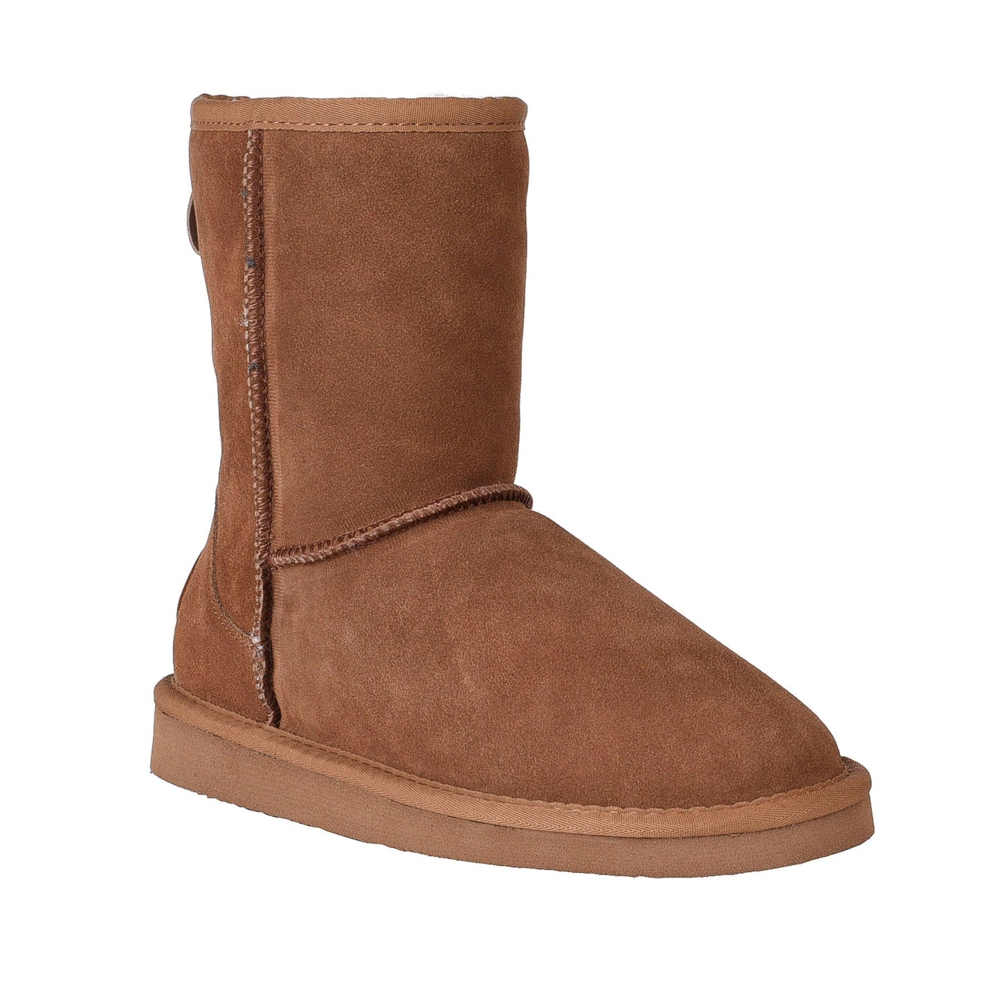 Womens Hush Puppies Lunar Boot Slippers Tan Suede