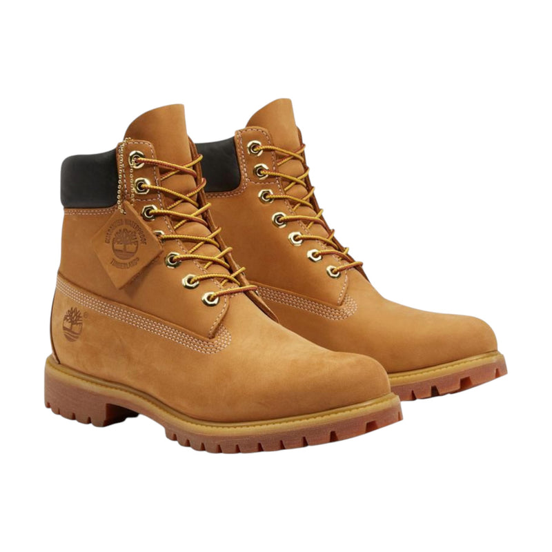 Timberland Mens Premium 6-Inch Wheat Nubuck Waterproof Boots