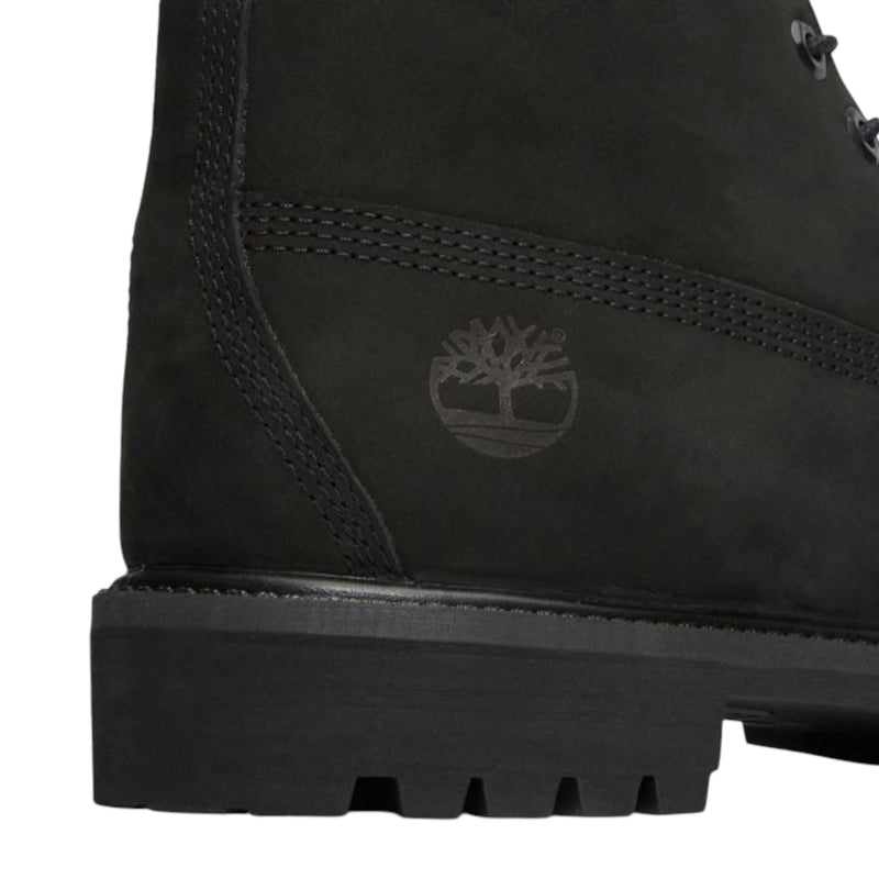 Timberland Mens Premium 6-Inch Black Nubuck Waterproof Boots