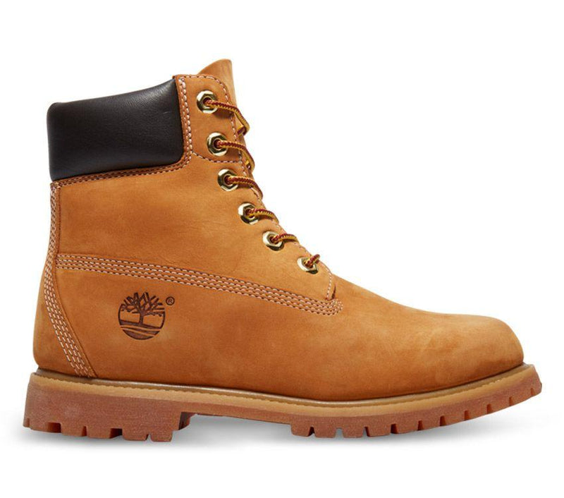 Timberland Womens 6-Inch Premium Wheat Nubuck Waterproof Boots