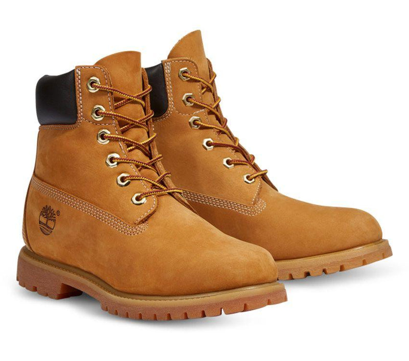 Timberland Womens 6-Inch Premium Wheat Nubuck Waterproof Boots