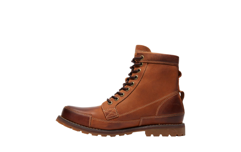 Timberland Mens Original 6-Inch Medium Brown Nubuck Waterproof Boots