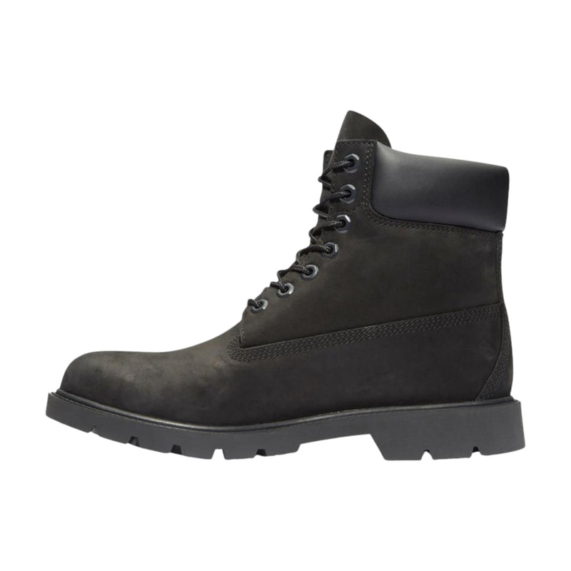 Timberland Mens 6-Inch Black Nubuck Classic Waterproof Boots