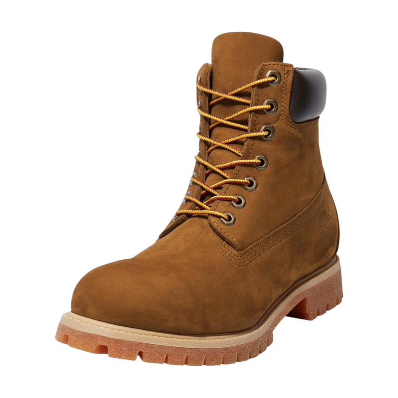 Mens Timberland 6-Inch Premium Boots Dark Wheat Nubuck