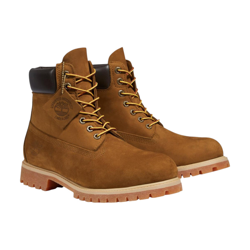 Mens Timberland 6-Inch Premium Boots Dark Wheat Nubuck