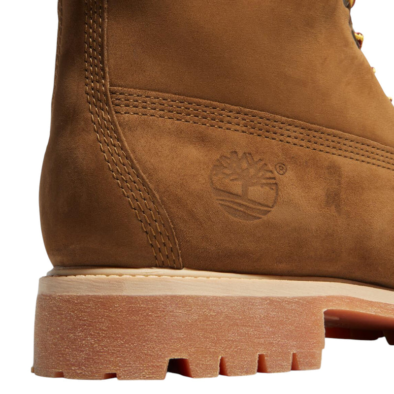 Mens Timberland 6-Inch Premium Boots Dark Wheat Nubuck