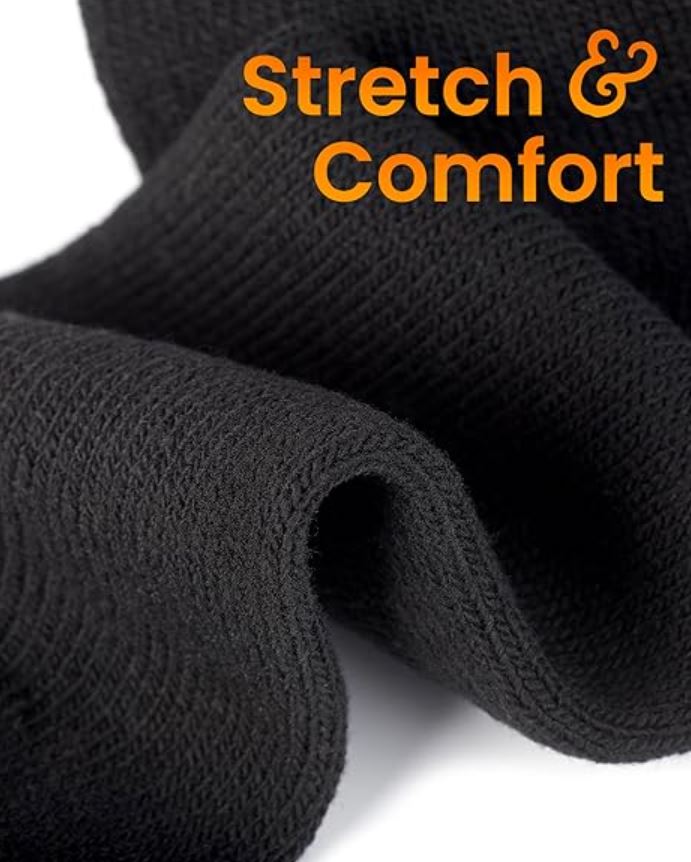 Mens Aussie Wardrobe Collection Heavy Duty Thermal Work Socks Crew Socks Black / Navy / Charcoal