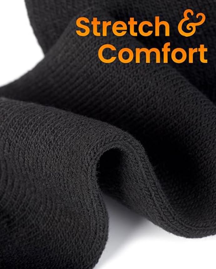 9 Pairs X Mens Heavy Duty Thermal Cotton Work Thick Winter Heated Crew Socks
