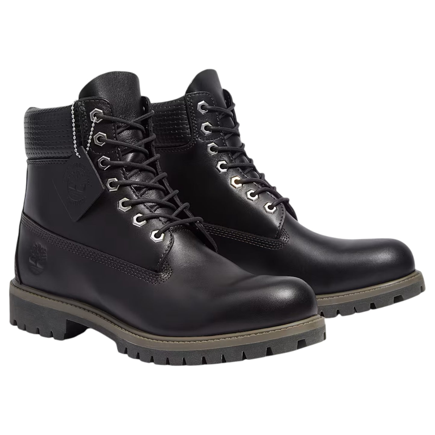 Mens Timberland 6-Inch Premium Boots Black Grain