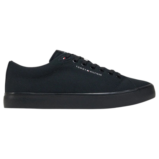 Mens Tommy Hilfiger Logo Patch Shoes Black