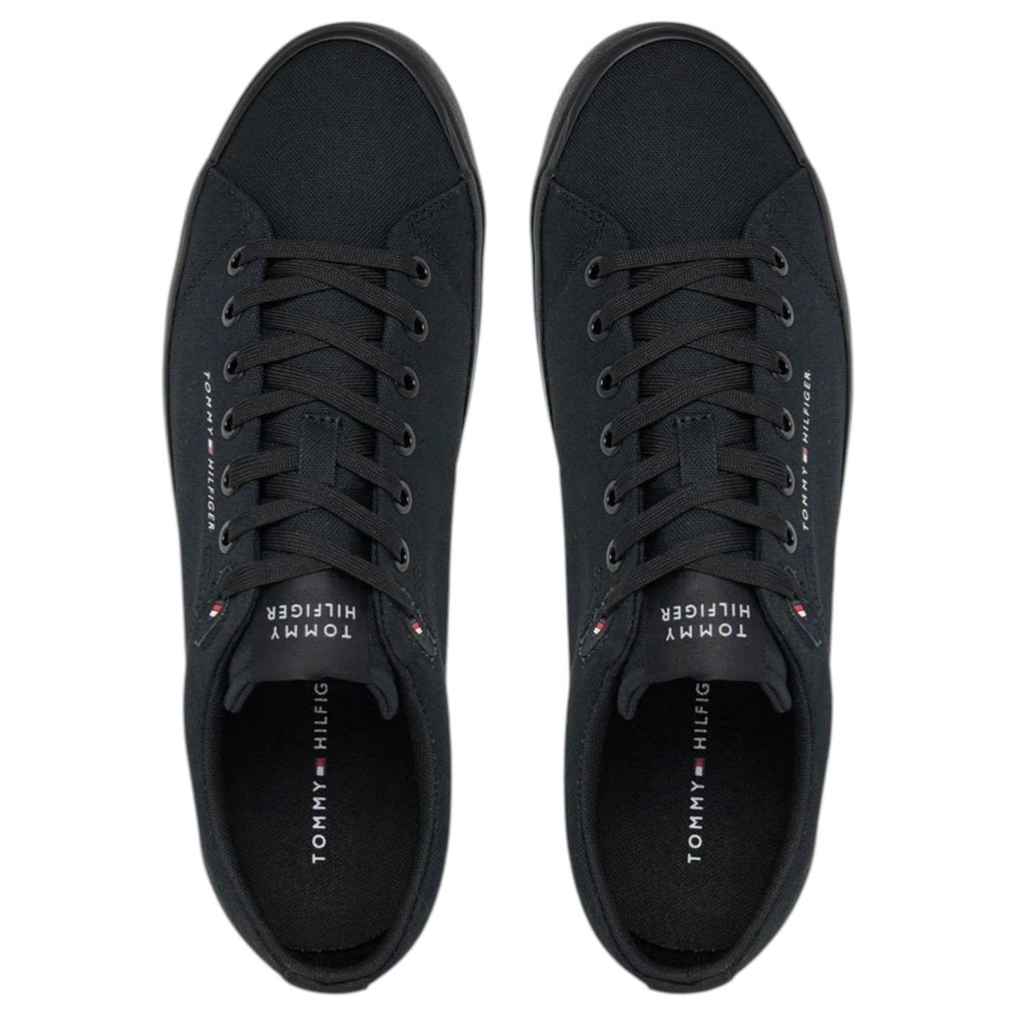 Mens Tommy Hilfiger Logo Patch Shoes Black