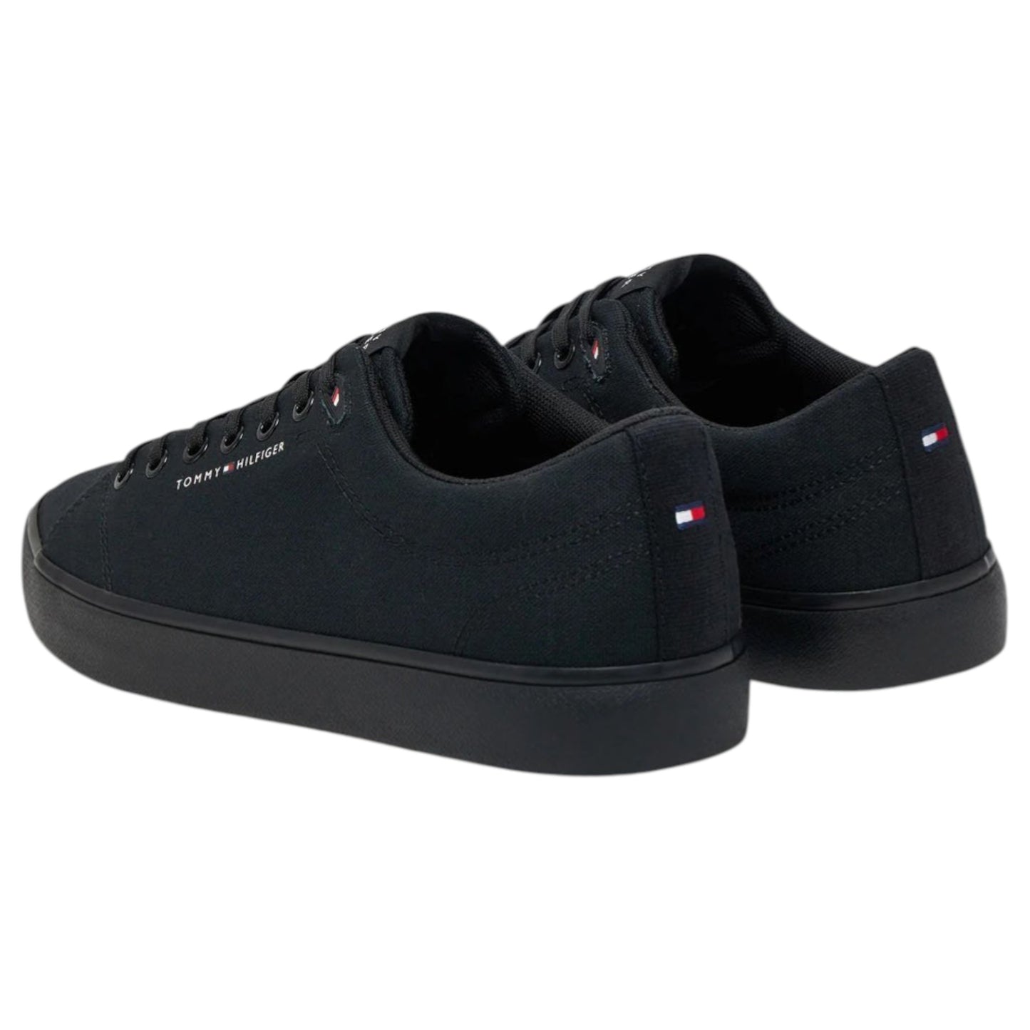 Mens Tommy Hilfiger Logo Patch Shoes Black