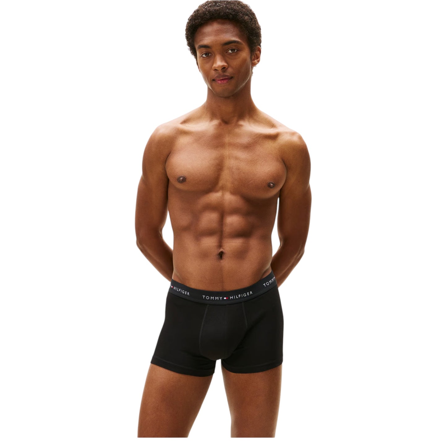 3 Pack Mens Tommy Hilfiger Signature Trunks Underwear Blue/Navy/Black