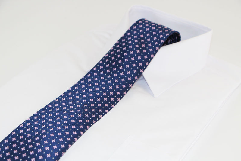 Mens Tie Store Australia  Navy, Light Pink