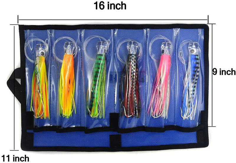 18 Pieces X 6.5" Game Fishing Trolling Lures Marlin Tuna Rigged Boating Big