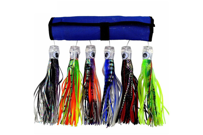 18 Pieces X 6.5" Game Fishing Trolling Lures Marlin Tuna Rigged Boating Big