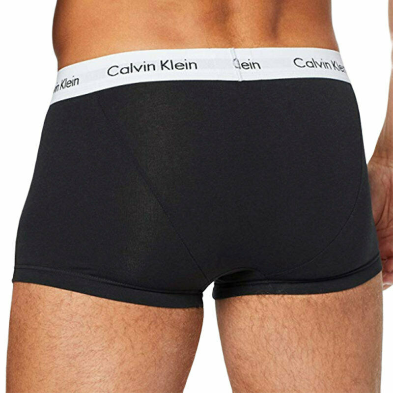 12 Pairs X Calvin Klein Mens Ck Low Rise Trunk Boxer Underwear Black 001