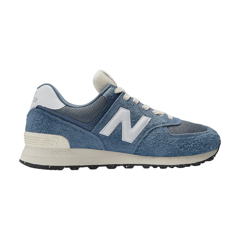 Mens New Balance 574 Vintage Indigo Blue Athletic Shoes