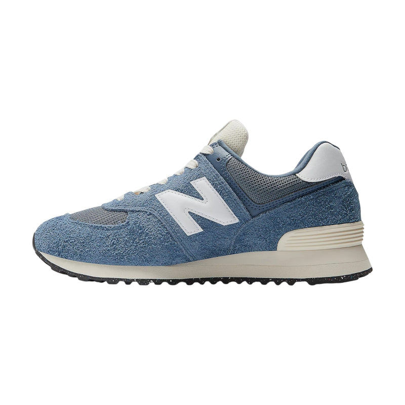 Mens New Balance 574 Vintage Indigo Blue Athletic Shoes